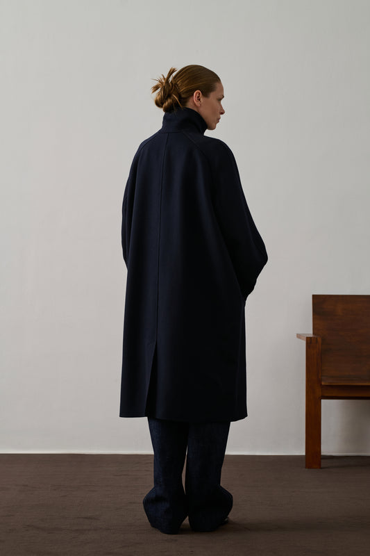 Manteau Franklin - Navy - Laine - Femme