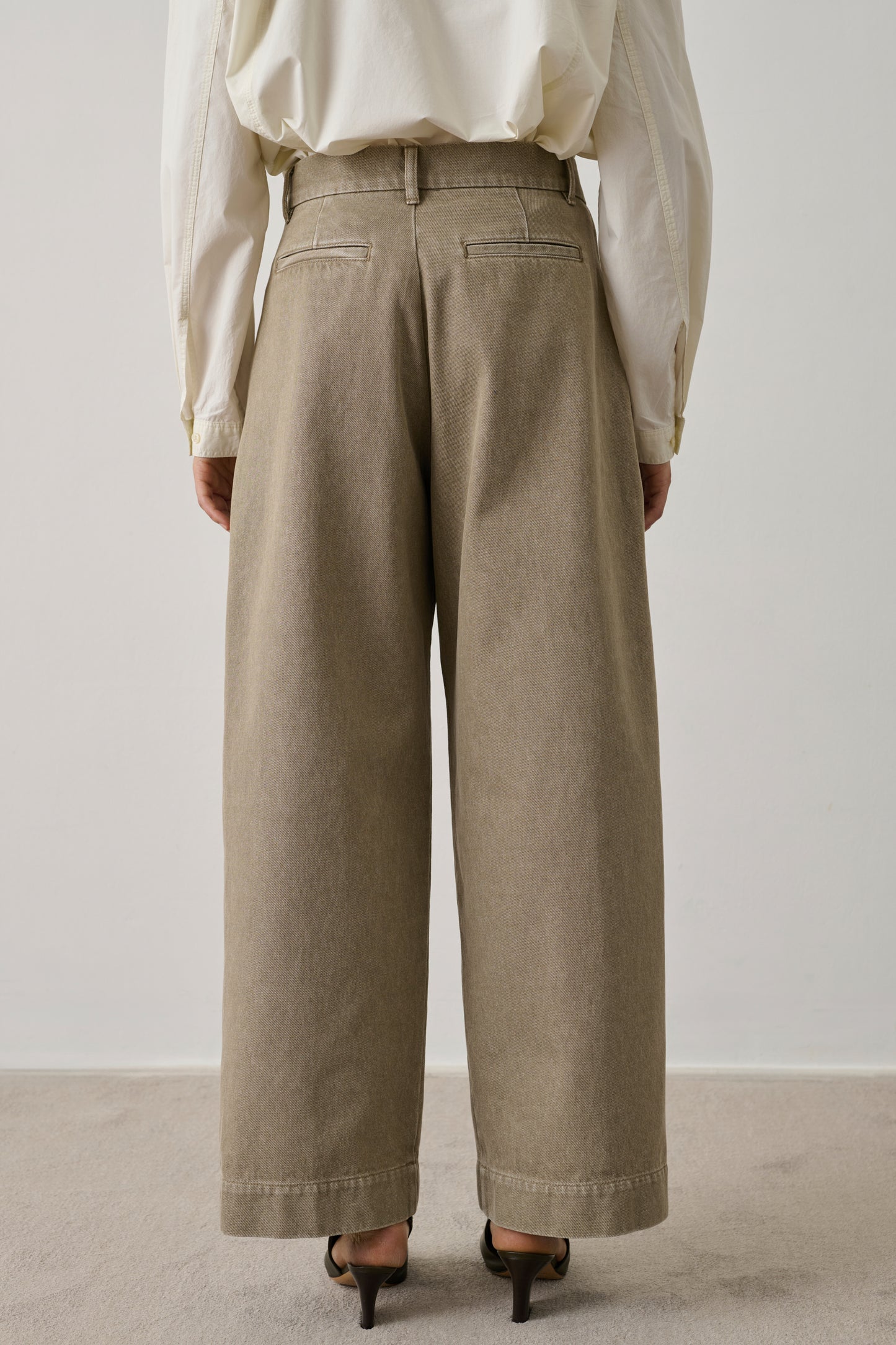 Pantalon Devy - Beige - Coton - Femme