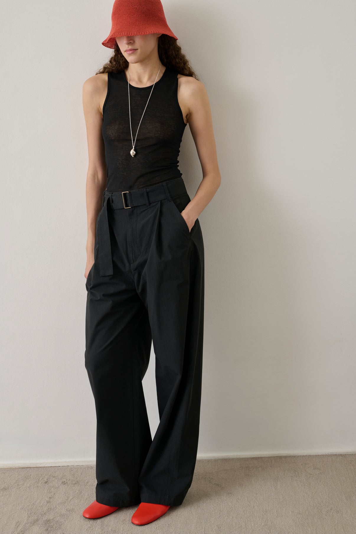 Chapeau Ivor - Rouge - Femme vue 2