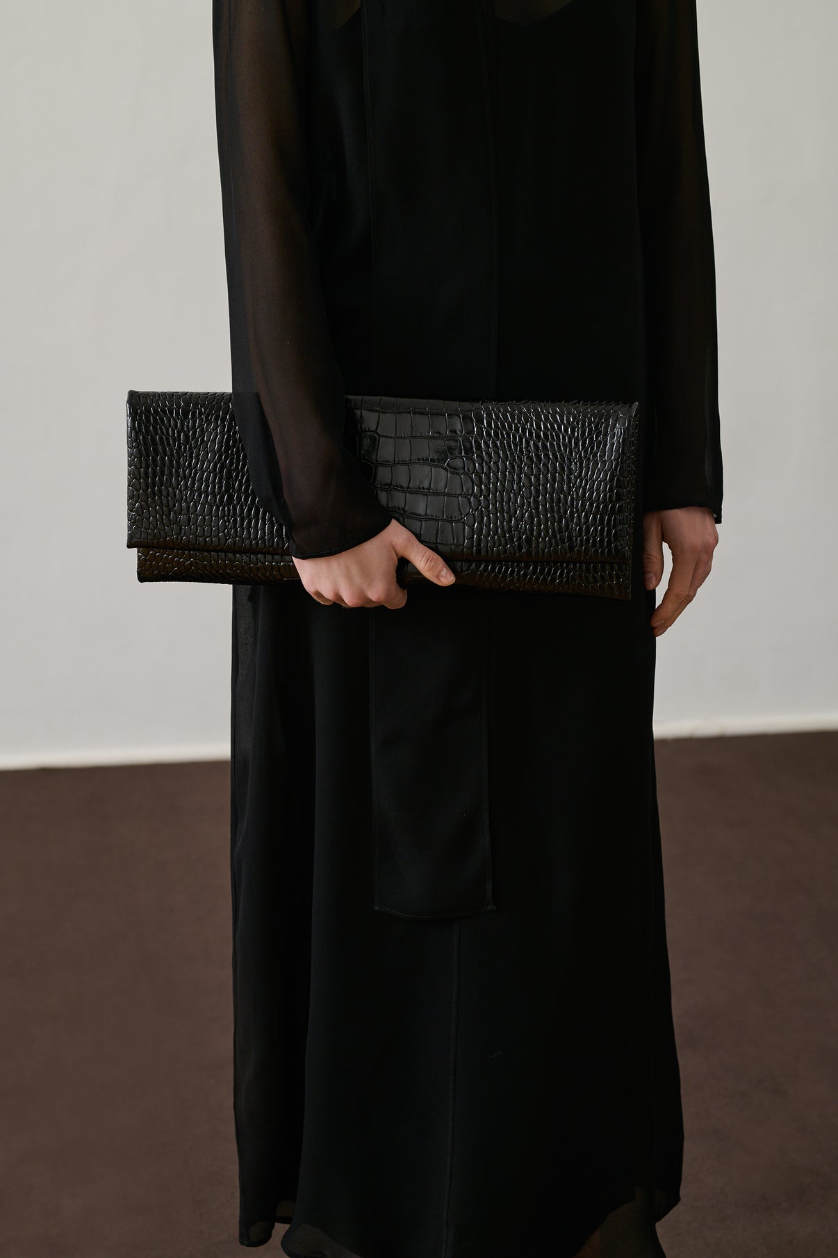 Pochette Pirrie - Noir - Cuir - Femme vue 2
